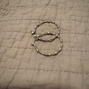 Elegant Twisted Hoop Earrings